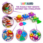 Max & Lea Montessori Sensory Shape Board Toys
