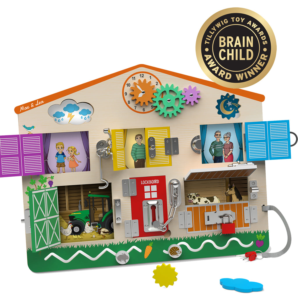 The Max & Lea Lockboard Award Winner Tillywig Brain Child Toy Awards 2022