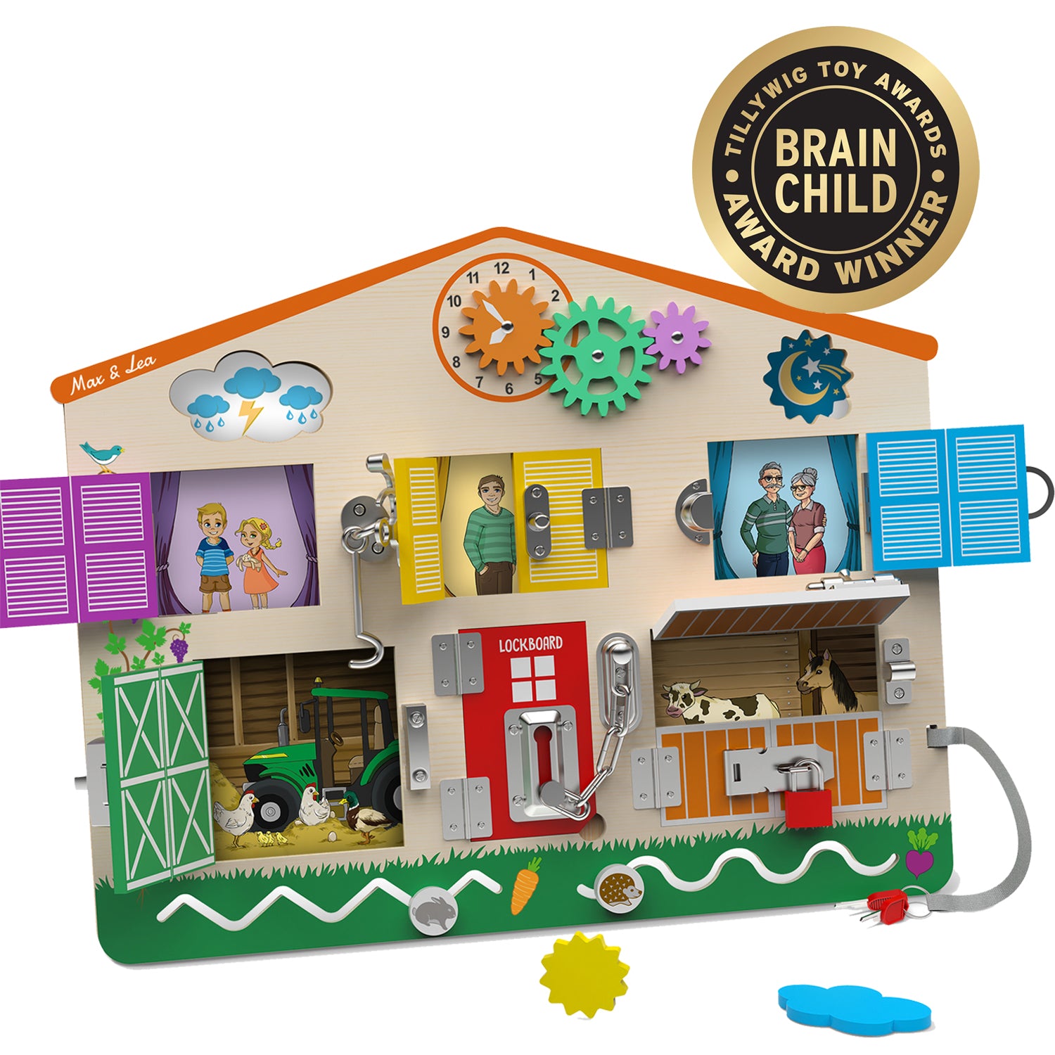 The Max & Lea Lockboard Award Winner Tillywig Brain Child Toy Awards 2022