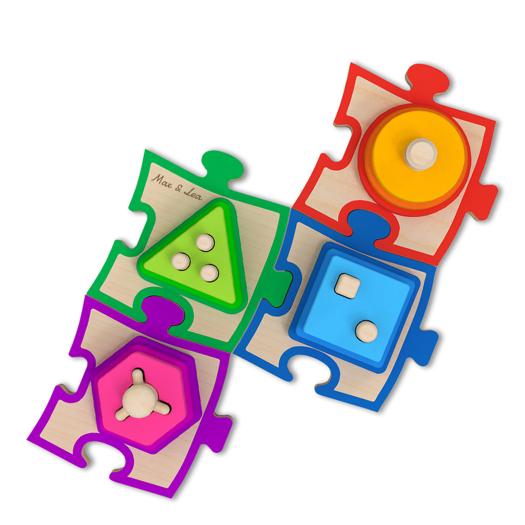 Max & Lea Montessori Sensory Shape Board Toys