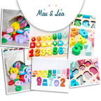The PlayBoard by Max & Lea is an 8-in-1 wooden educational toy
